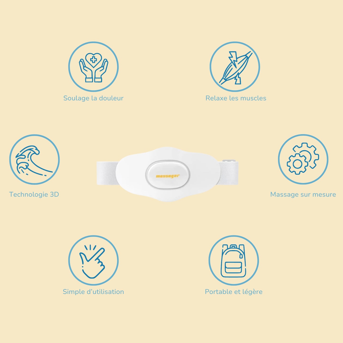 Ceinture de massage électrique